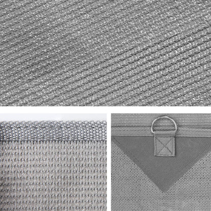 Caravan Privacy Screen 1.95X2.2M Sun Shade End Wall Side, Grey