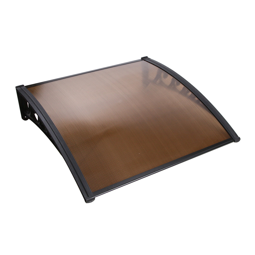Window Door Awning? 1Mx1M Brown Hollow Sheet Plastic Frame