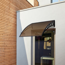 Window Door Awning? 1Mx1M Brown Hollow Sheet Plastic Frame