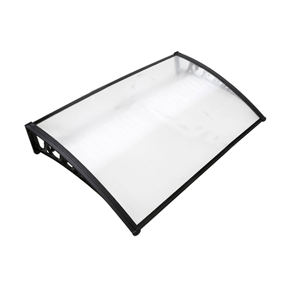 Window Door Awning 1Mx1.5M Transparent Hollow Sheet Plastic Frame