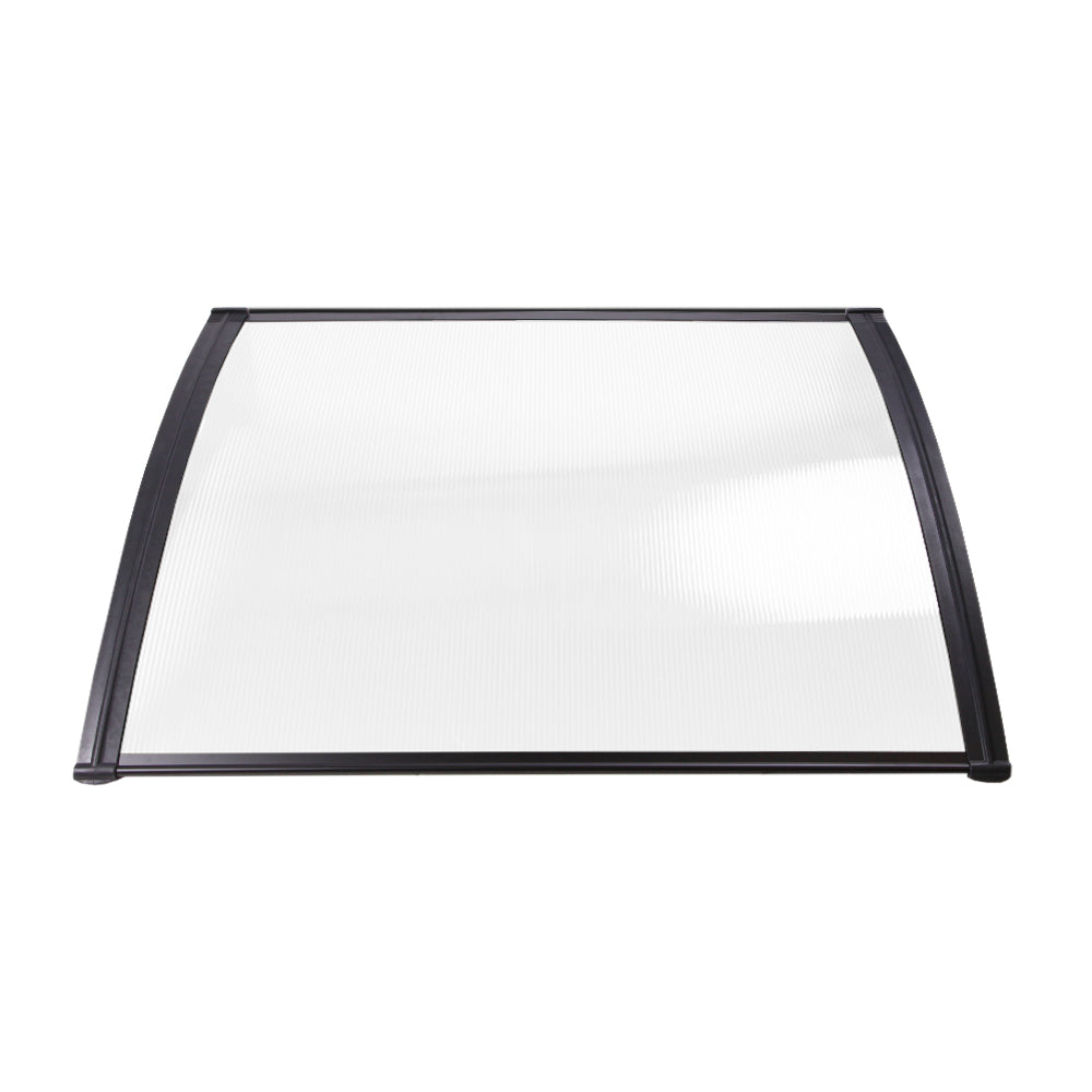 Window Door Awning 1Mx1.5M Transparent Hollow Sheet Plastic Frame
