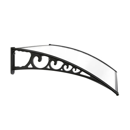 Window Door Awning 1Mx1.5M Transparent Hollow Sheet Plastic Frame