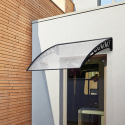 Window Door Awning 1Mx1.5M Transparent Hollow Sheet Plastic Frame