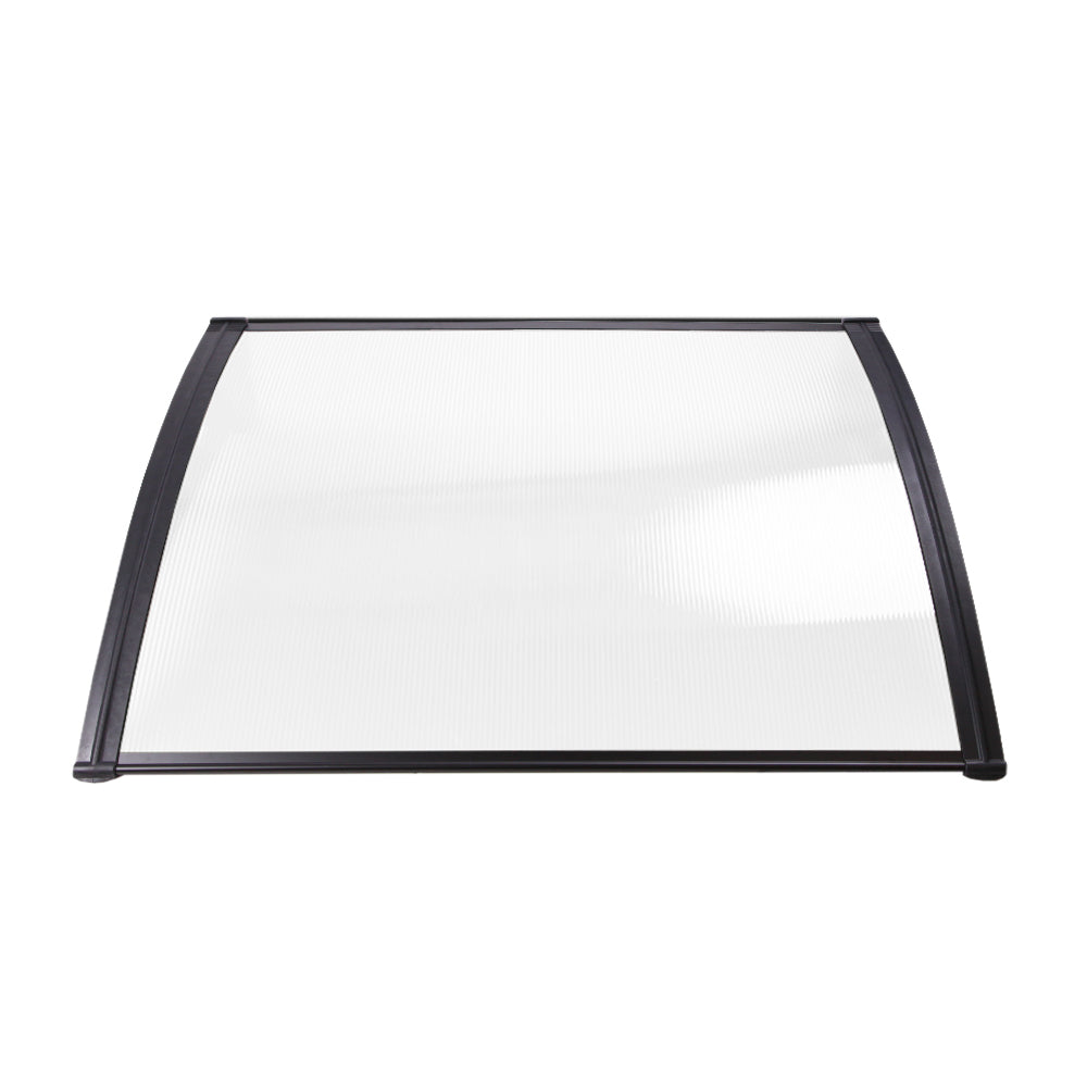 Window Door Awning 1Mx2.4M Transparent Hollow Sheet Plastic Frame
