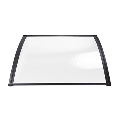 Window Door Awning 1Mx2.4M Transparent Hollow Sheet Plastic Frame
