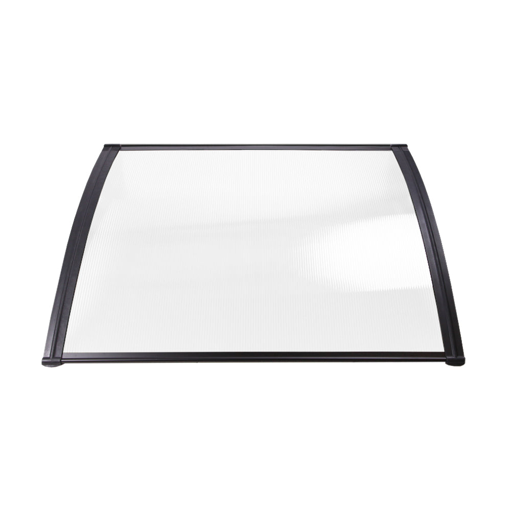 Window Door Awning 1Mx3M Transparent Hollow Sheet Plastic Frame