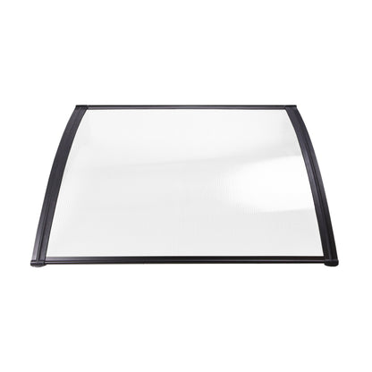 Window Door Awning 1Mx3M Transparent Hollow Sheet Plastic Frame