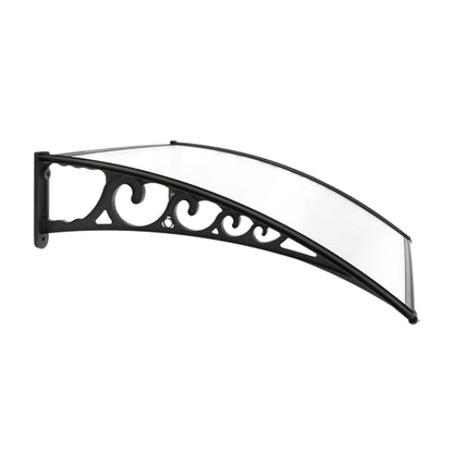 Window Door Awning 1Mx3M Transparent Hollow Sheet Plastic Frame