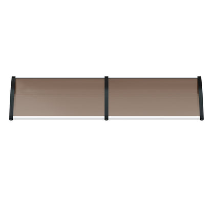 Door Awning Brown Canopy 300x100x26cm