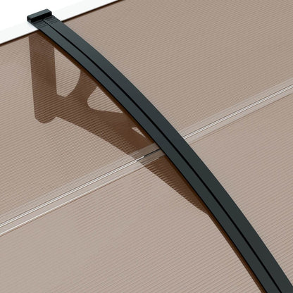 Door Awning Brown Canopy 300x100x26cm
