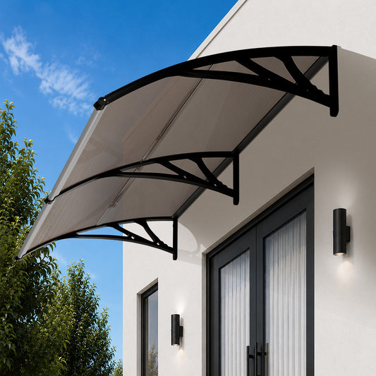 Door Awning Brown Canopy 300x117x28cm