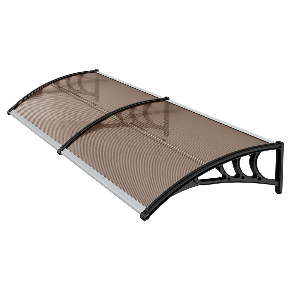 Door Awning Brown Canopy 300x76x23cm