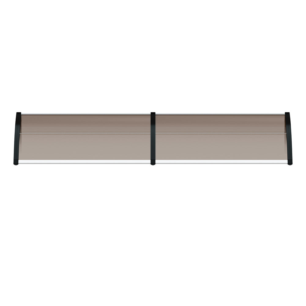 Door Awning Brown Canopy 300x76x23cm