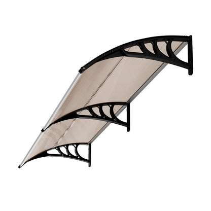 Door Awning Brown Canopy 300x76x23cm