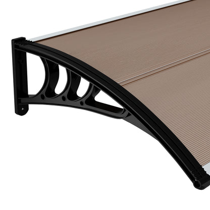 Door Awning Brown Canopy 300x76x23cm