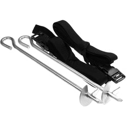 Trampoline Ground Anchor Kit Secure Outdoor Stability Tie-Down Set