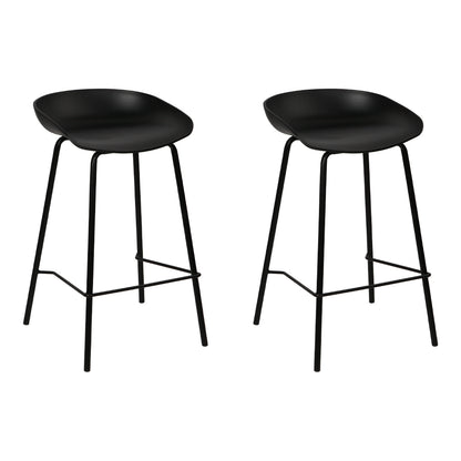 2X Bar Stools Kitchen Counter Stools Metal