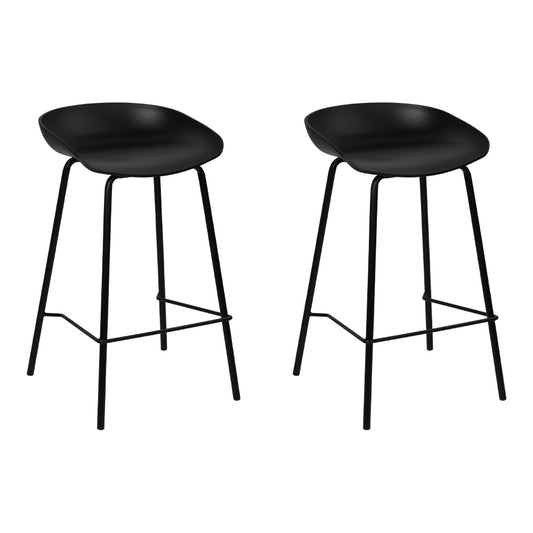 2X Bar Stools Kitchen Counter Stools Metal