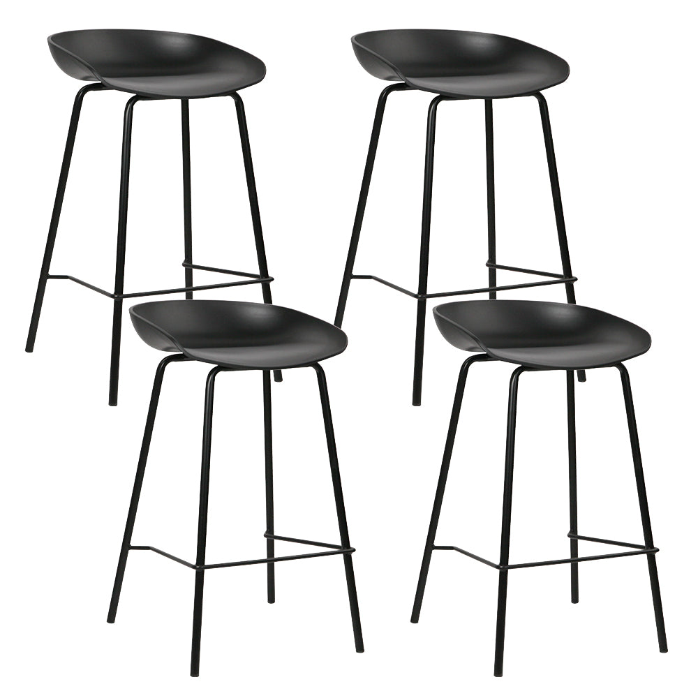 4X Bar Stools Kitchen Counter Stools Metal