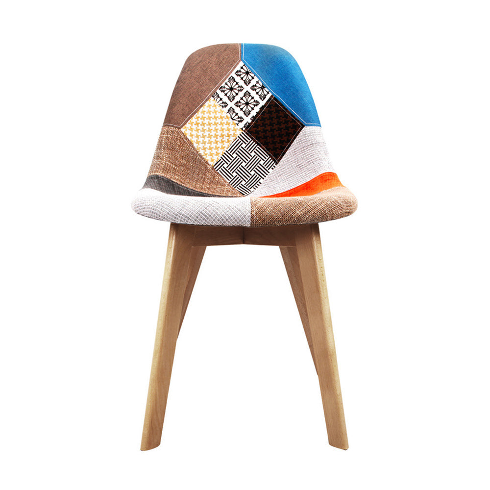 Dining Chairs Set of 2 Fabric Retro Replica DSW - 46×42×75cm
