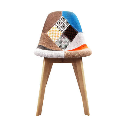 Dining Chairs Set of 2 Fabric Retro Replica DSW - 46×42×75cm