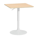 Bar Table Swivel Base Gas Lift Counter Dining Table Square Pine