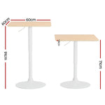 Bar Table Swivel Base Gas Lift Counter Dining Table Square Pine
