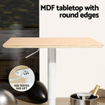 Bar Table Swivel Base Gas Lift Counter Dining Table Square Pine