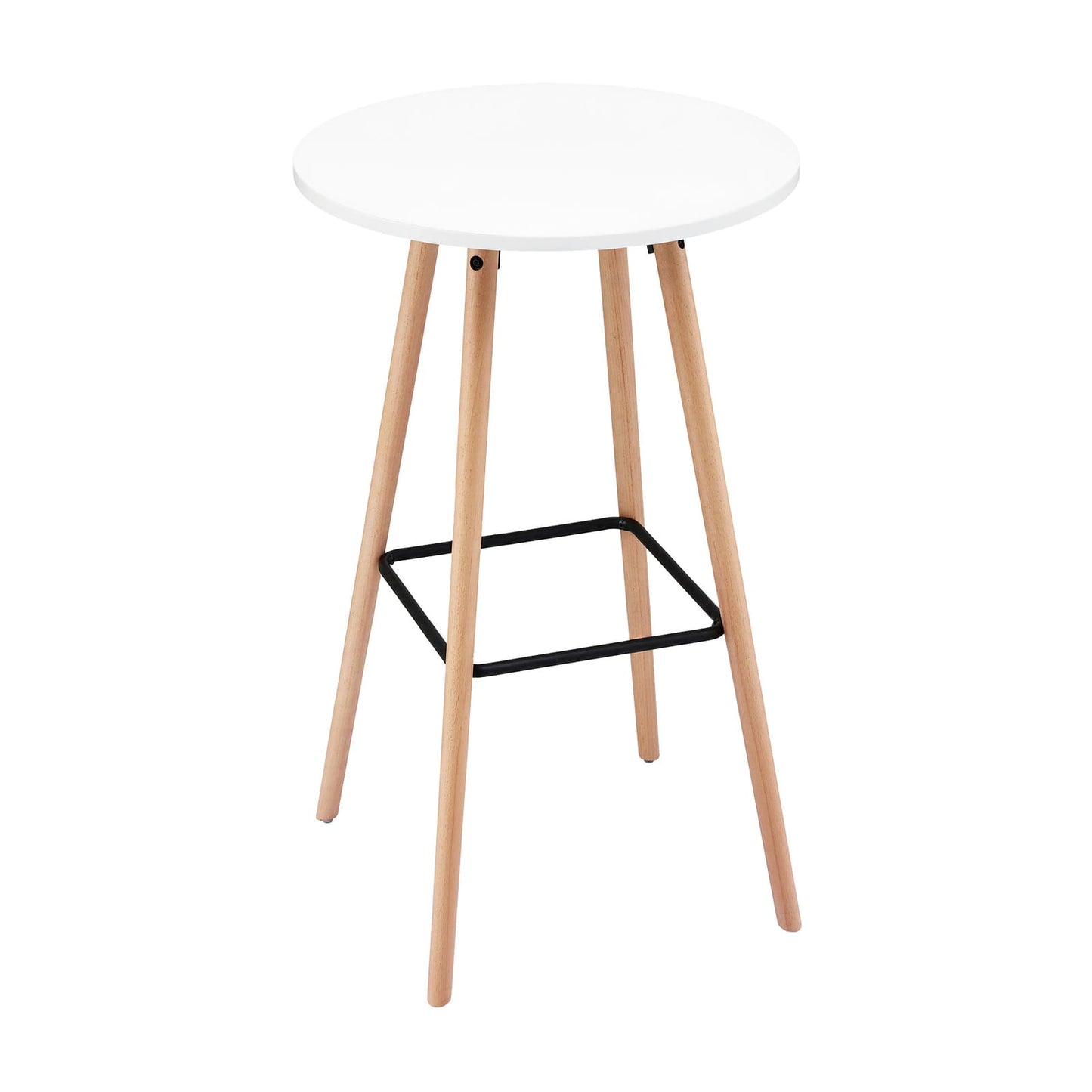 Round Bar Table White 60x60x98cm