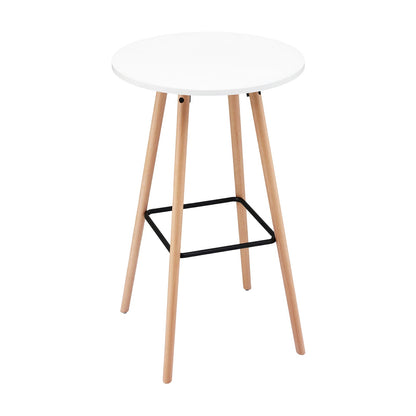 Round Bar Table White 60x60x98cm