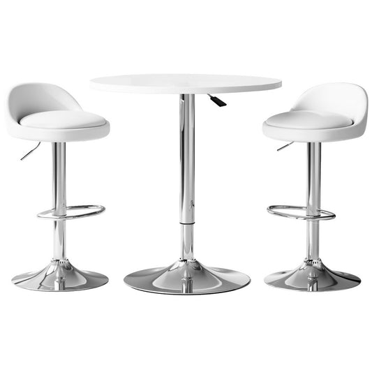 Dining Bar Table and Stools Set Kitchen Chairs Cafe Pub Furniture Set