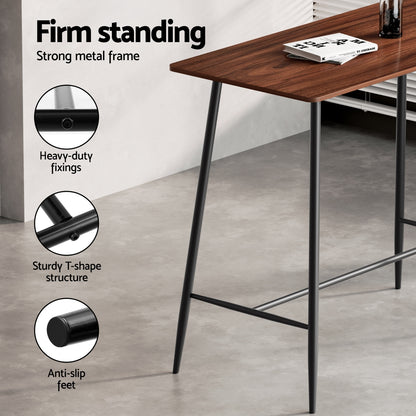 Bar Table Stools Set Dining Desk Industrial Kitchen Chairs Cafe Pub