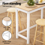 Bar Table and Stools Set Dining Desk Kitchen Chairs Cafe Pub