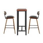 Bar Table and Stools Set Dining Desk Kitchen Chairs Cafe Pub