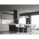 4X Bar Stools Gas Lift Leather Padded White