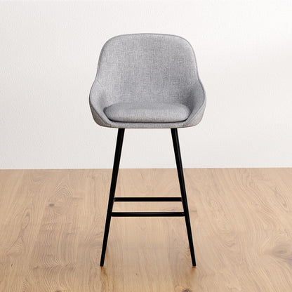 4x Bar Stools Upholstered Stool Counter Seat Kitchen Dining Chairs