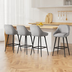 Bar Stools Upholstered Stool Counter Seat Kitchen Dining Chairs