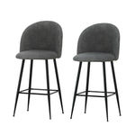 Bar Stools Kitchen Counter Barstools Sherpa Metal Chairs X2