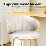 Bar Stools Dining Chairs Contoured Leather Wood Stool
