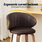 Bar Stools Dining Chairs Contoured Leather Wood Stool