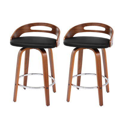 Swivel Bar Stools Low Back 48.5x44.5x78cm