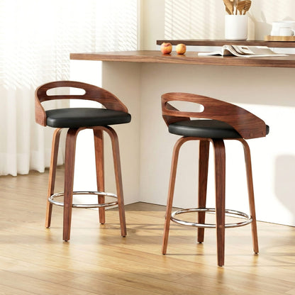 Swivel Bar Stools Low Back 48.5x44.5x78cm
