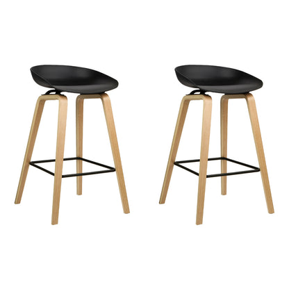 2X Bar Stools Wooden