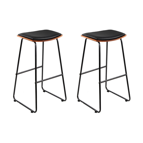  Stylish Bar Stools - Set of 2 Metal Chairs