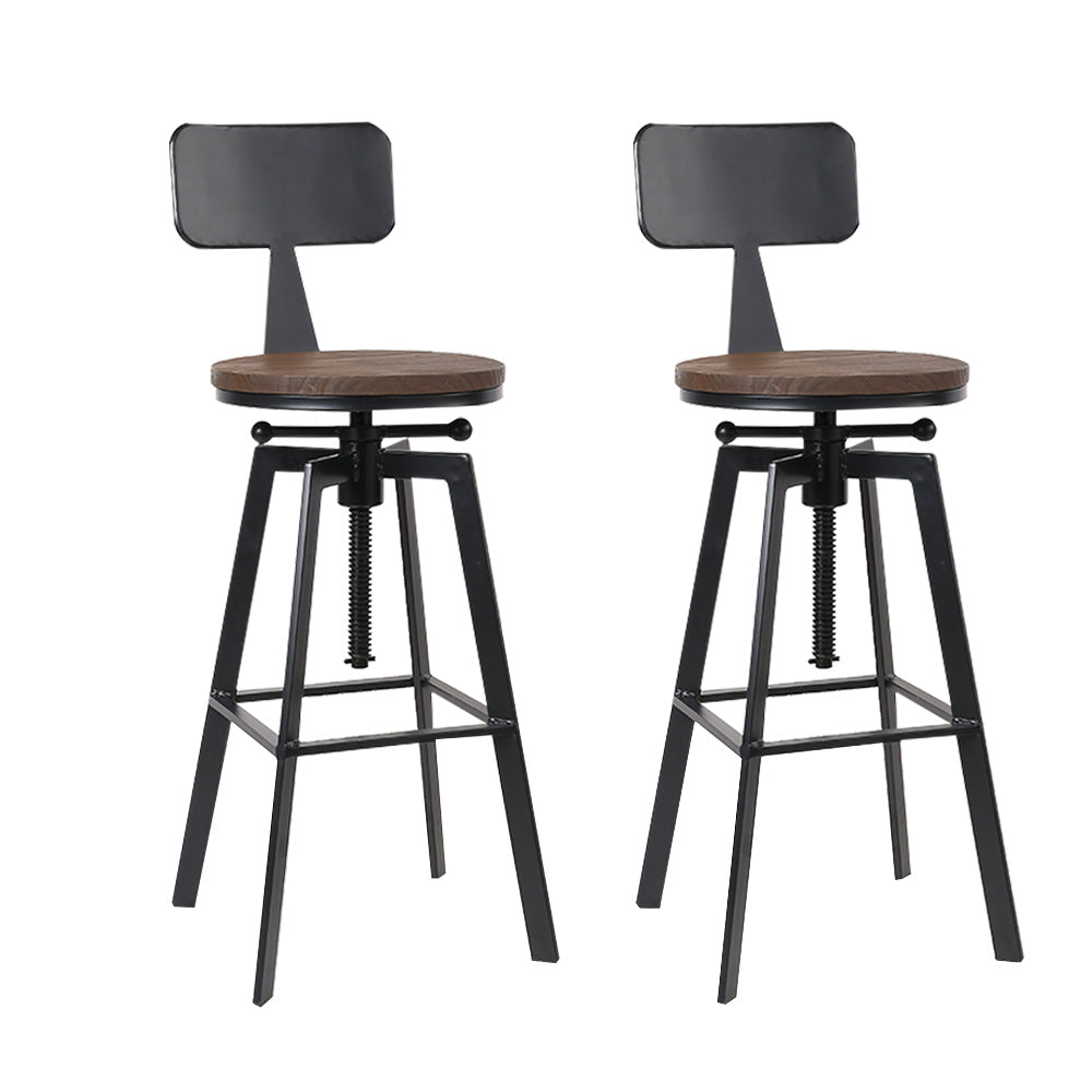 Bar Stools Kitchen Counter Chairs Vintage Metal Chairs X2