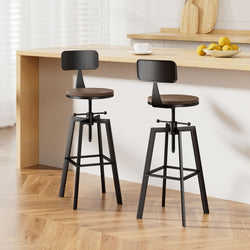 Bar Stools Kitchen Counter Chairs Vintage Metal Chairs X2