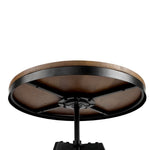 Bar Table 67-86Cm Height Round Brown