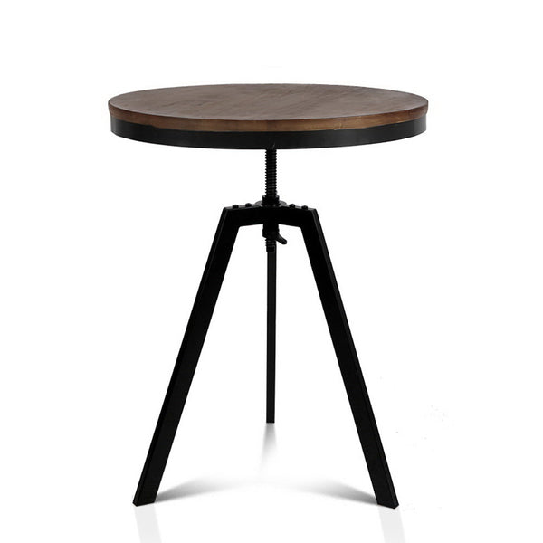  Bar Table 67-86Cm Height Round Brown