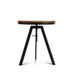 Bar Table 67-86Cm Height Round Brown