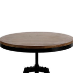 Bar Table 67-86Cm Height Round Brown